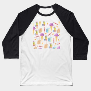 Ice cream & cake Baseball T-Shirt